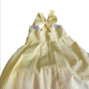 Yellow dress size 3T with bow on back